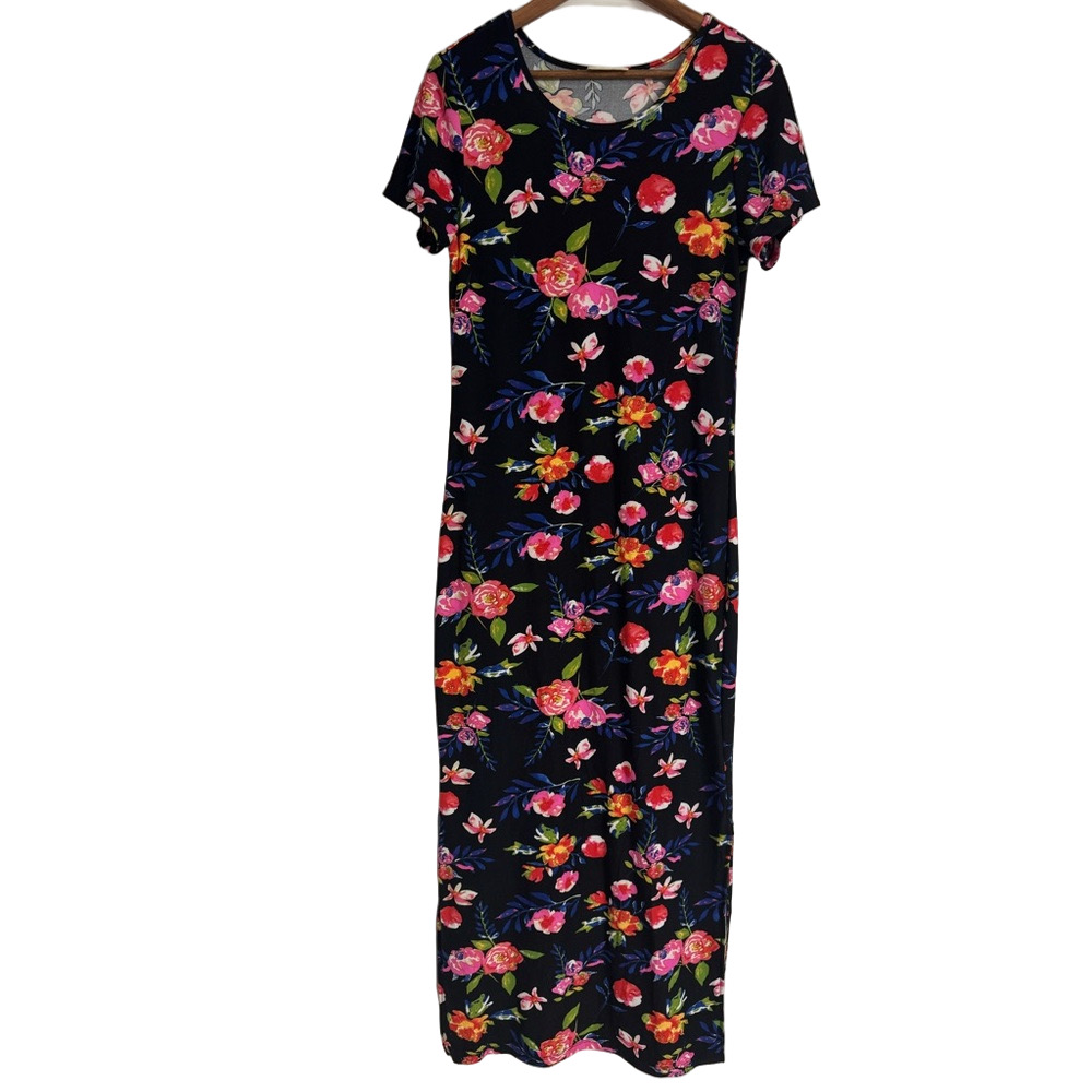 Bobbie Brooks Floral Maxi Dress Size Medium - Picture 1 of 6